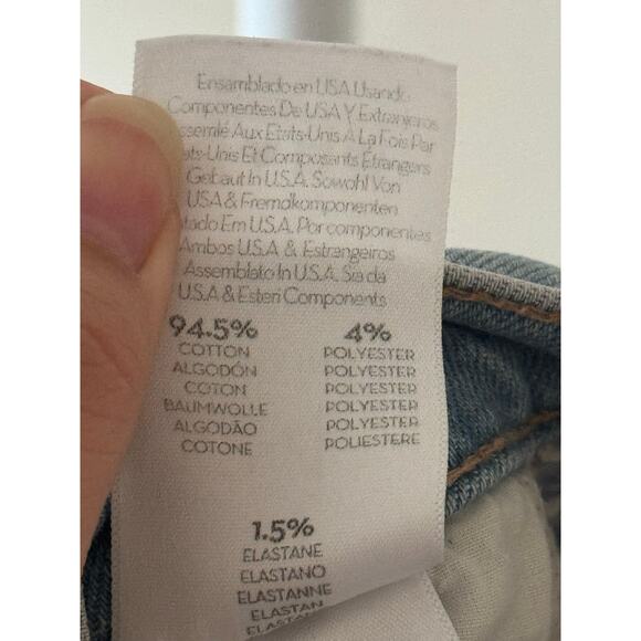 Mother The Insider Crop Step Fray Jeans Lightwash Fresh Catch Stretch Denim - 24 - Picture 11 of 13